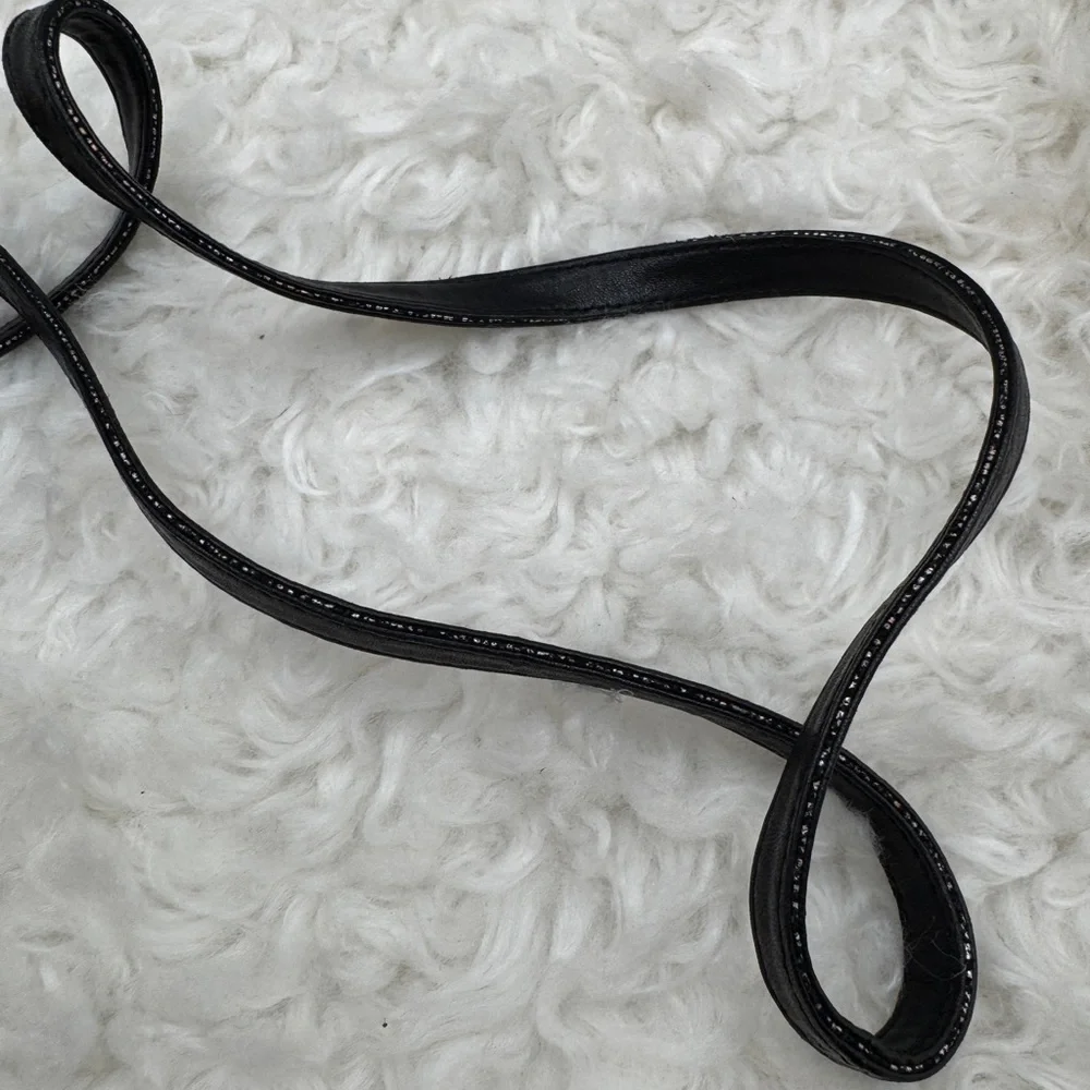 See by Chloe Black and Gold Textured Crossbody Bag - Picture 10 of 10